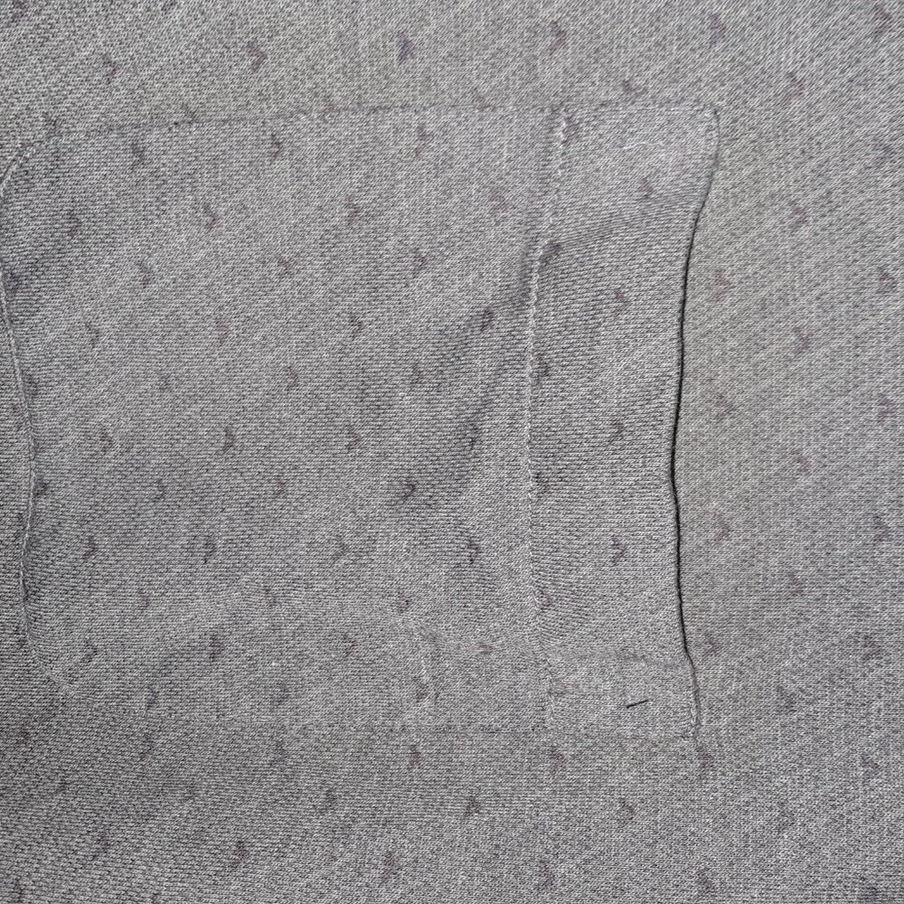 Van Heusen Men's grey print polo shirt - Picture 3 of 10